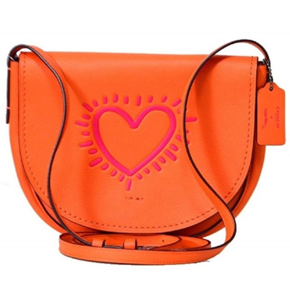 Keith Haring "Coach" Leather Crossbody Purse